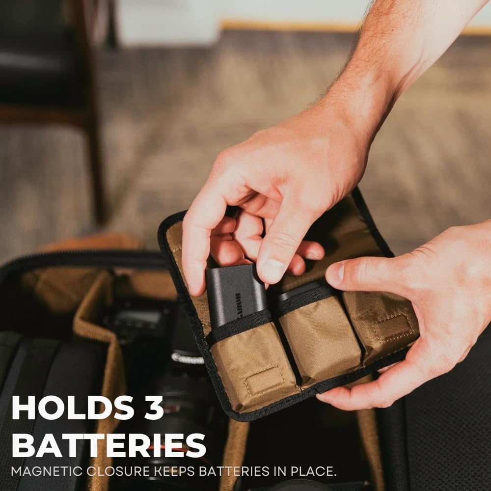 Gomatic Peter McKinnon Battery Case | Akku-Case | Batterie-Tasche für SLR/DSLR - Platz für DREI Akku