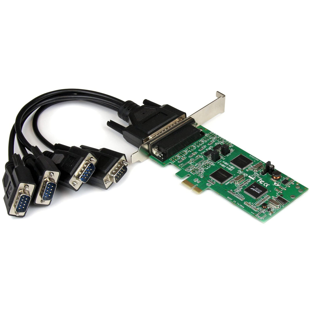 StarTech.com 4 Port Serielle PCI Express Schnittstellenkarte - 2 x RS232 2 x RS422 / RS485 - PCIe Ad
