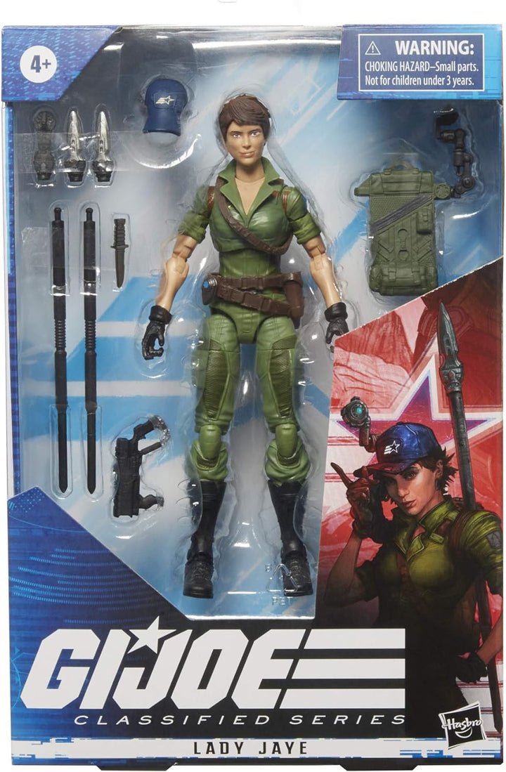 Hasbro G.I. Joe Classified Series Lady Jaye Action Figure 25 Collectible Premium Toy with Multiple A