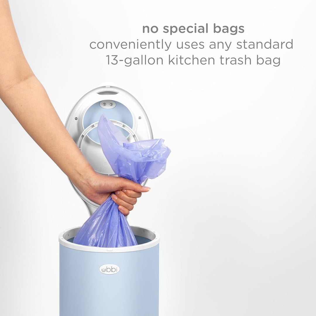 Ubbi Steel Odor Locking Nappy Disposal Bin, No Special Bag Required Money Saving, Awards-Winning, Mo