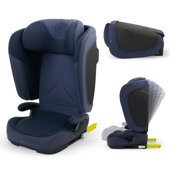 Kinderkraft UNITY 2 i-Size, Faltbarer Autositz 100–150 cm, von ca. 3,5 bis 12 Jahre, verstellbare Ko