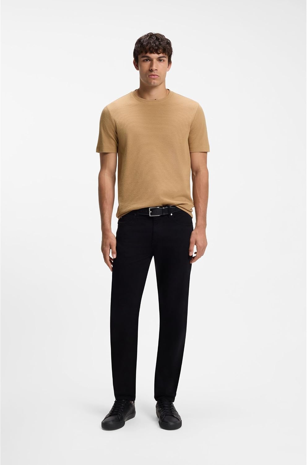 BOSS Herren Plain Short Sleeve Crewneck T-Shirt T-Shirt (1er Pack) XS Mittel Beige260, XS Mittel Bei