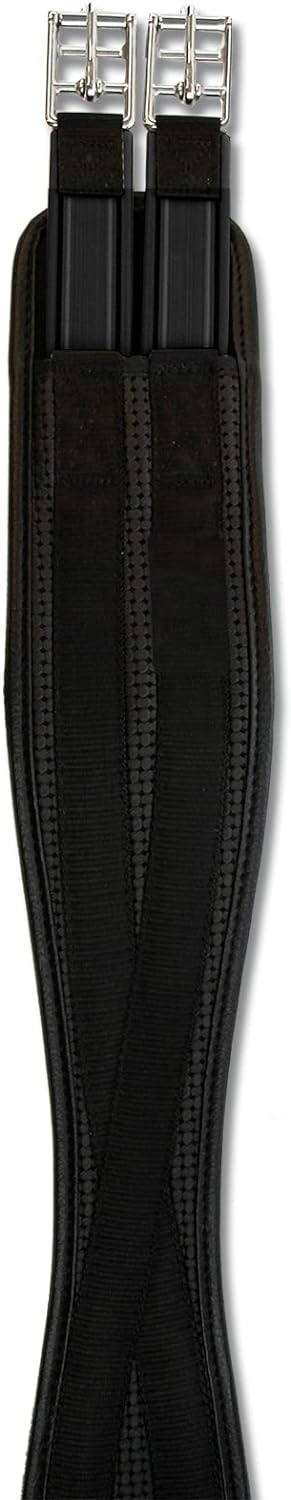 Sattelgurt Soft Schwarz Länge 125 cm, Schwarz Länge 125 cm