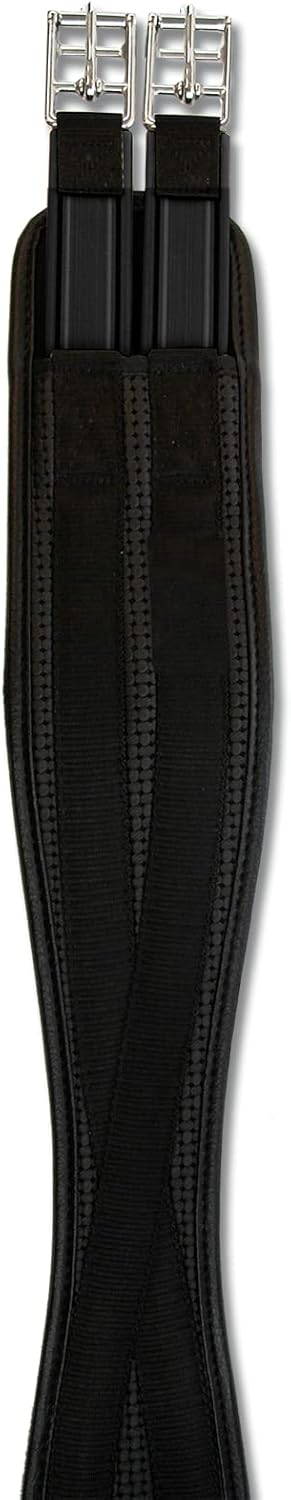 Sattelgurt Soft Schwarz Länge 110 cm, Schwarz Länge 110 cm