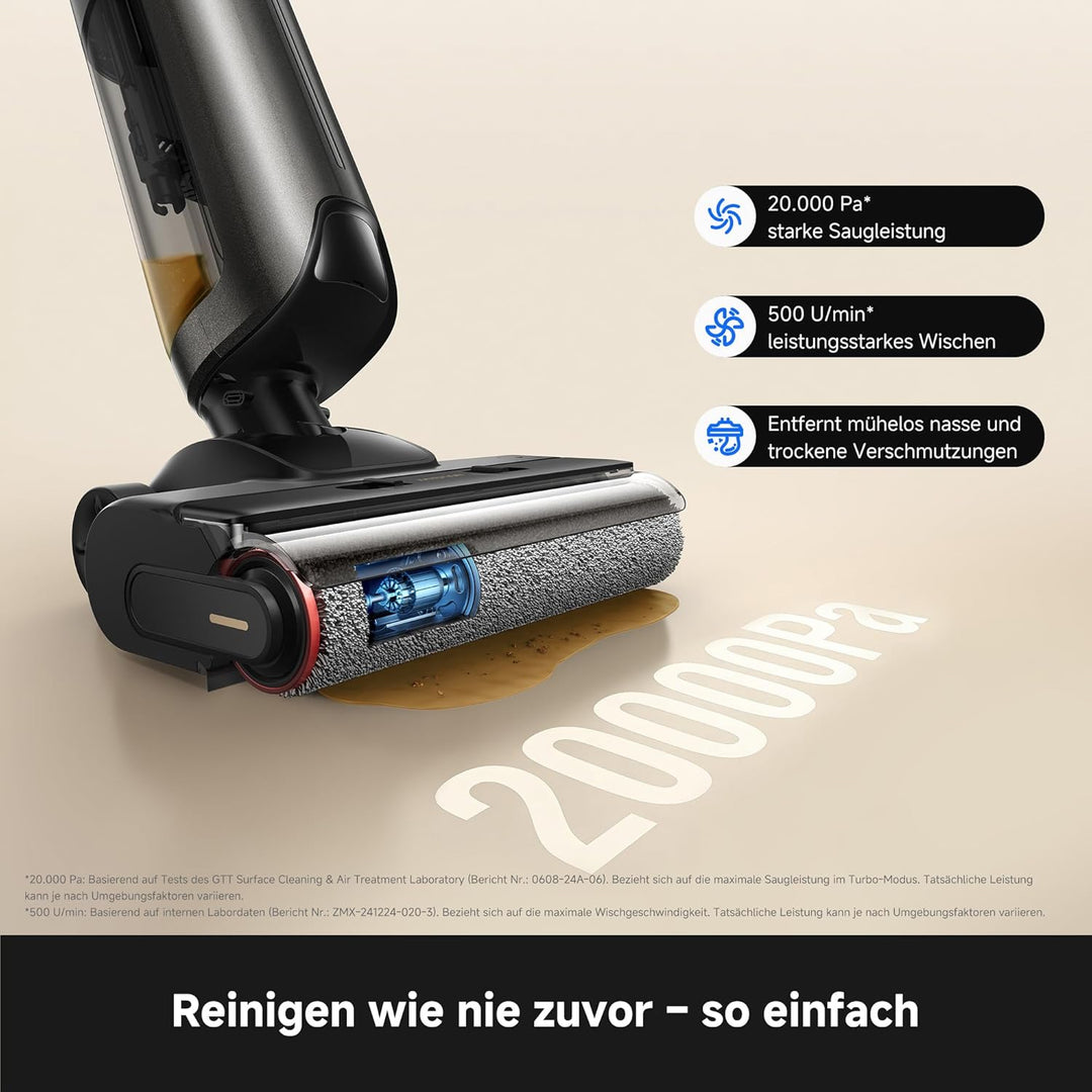 Mova M10 Air Set Nass- und Trockensauger, 20.000 Pa Saugkraft, Selbstreinigung mit Heisslufttrocknun