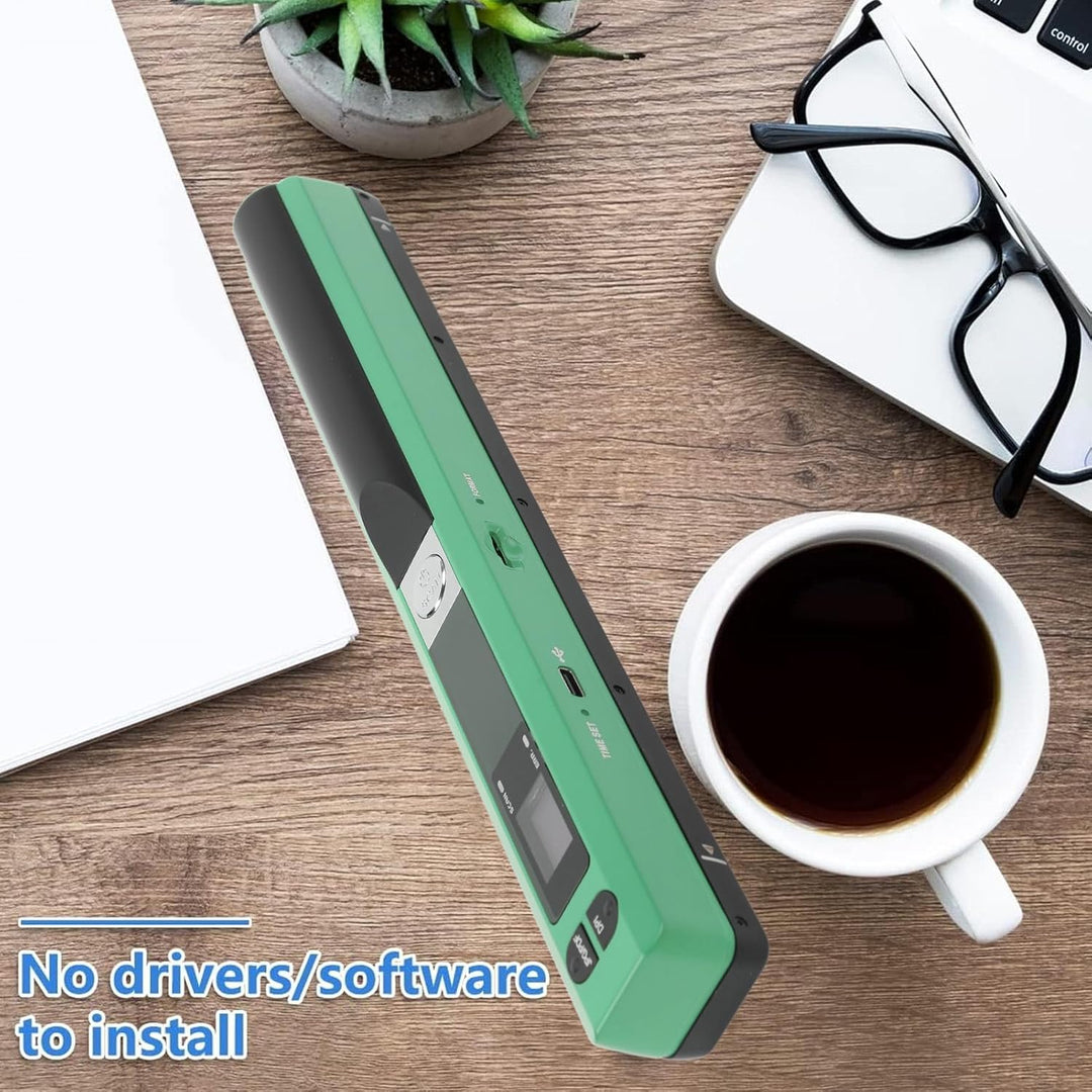 Tragbarer Hand-Fotoscanner, 3 Auflösungsmodi, Einfach zu Bedienen, Mehrere Dateiformate Werden Unter