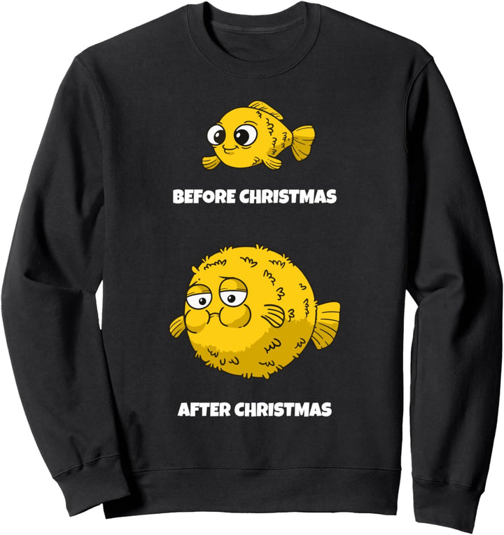 Vor Nach Weihnachten Geschenk I Kalorien Witz Lustige Diät Sweatshirt