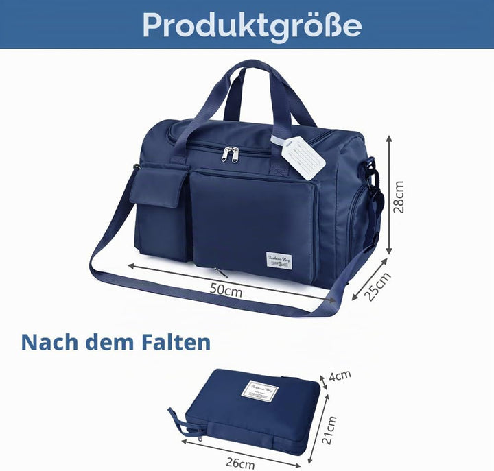 Flintronic 35L Faltbare Reisetasche Gepäcktasche Grosse Weekender Übernachtungstasche Urlaubstasche