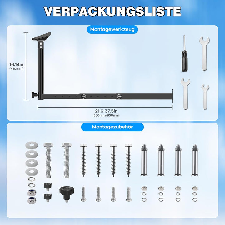 IMAYCC Starlink Gen 3 Halterung Ausdehnbar, Super Langarmhalter 360° Verstellbare Starlink Wandhalte