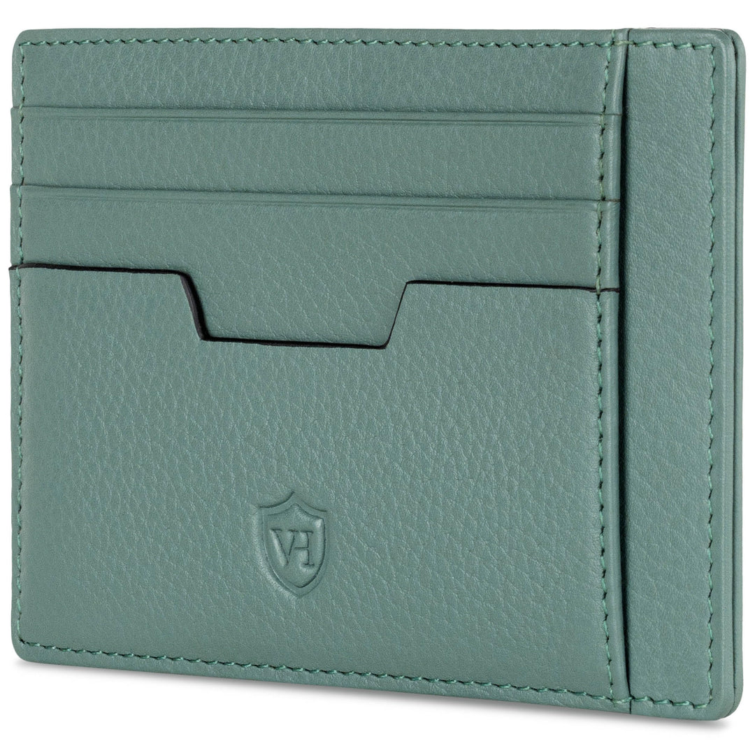 VON HEESEN® Echtleder RFID Kartenetui aus Nappa-Leder - 9 Fächer - Querformat Kreditkartenetui für D