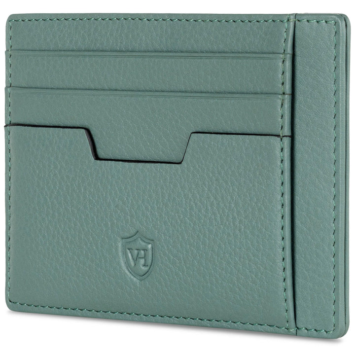 VON HEESEN® Echtleder RFID Kartenetui aus Nappa-Leder - 9 Fächer - Querformat Kreditkartenetui für D