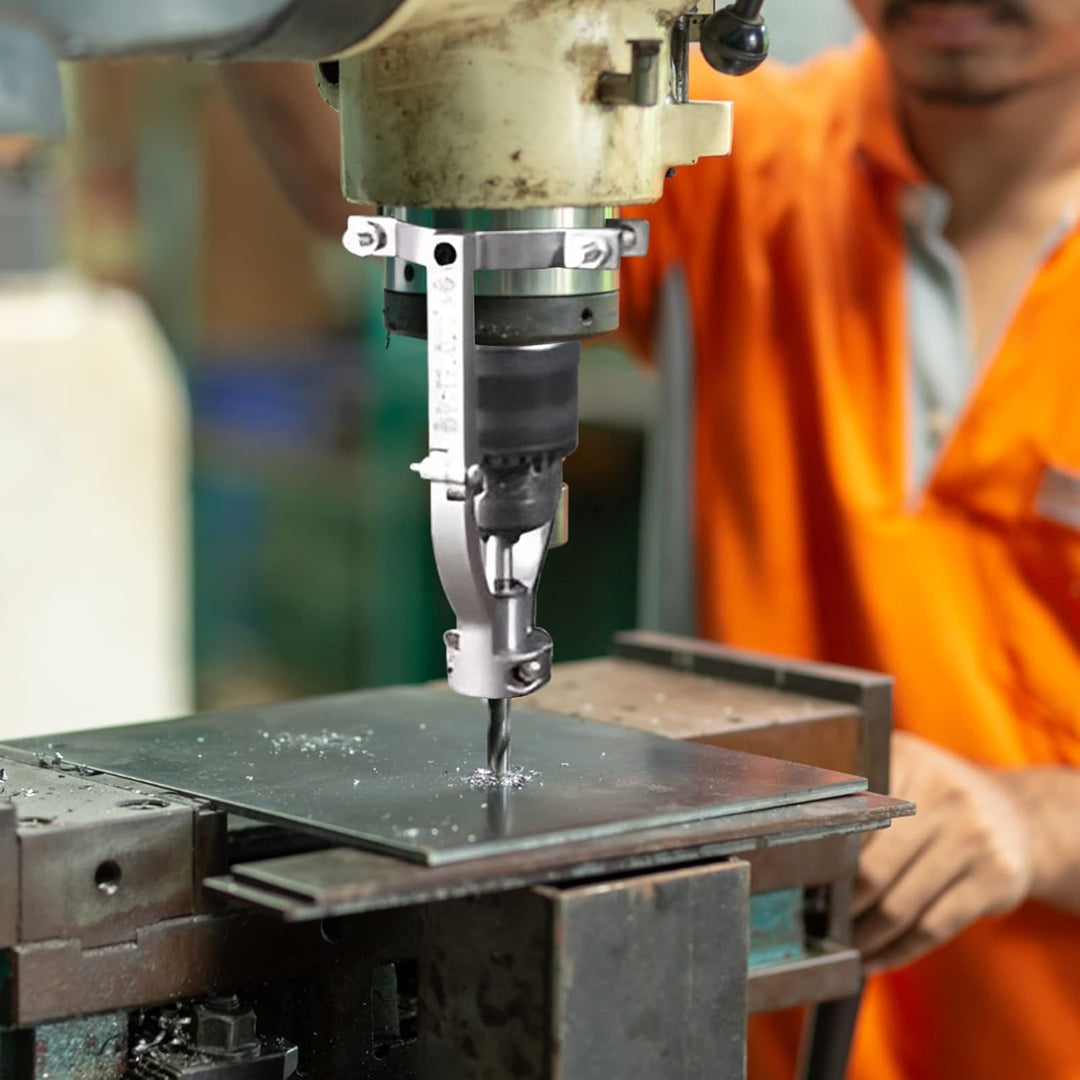 Milageto Feste Halterung für Vierkantlochbohrer für Tischbohrmaschine Oder Handbohrmaschine Professi