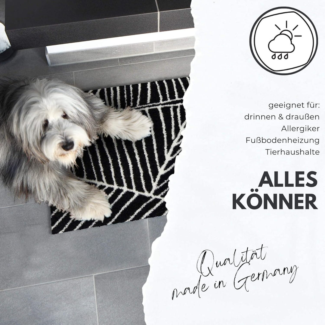 Salonloewe Fussmatte waschbar Rosis Patch 60x180 cm Sauberlaufmatte Flur-Läufer Wohn-Teppich Herzen