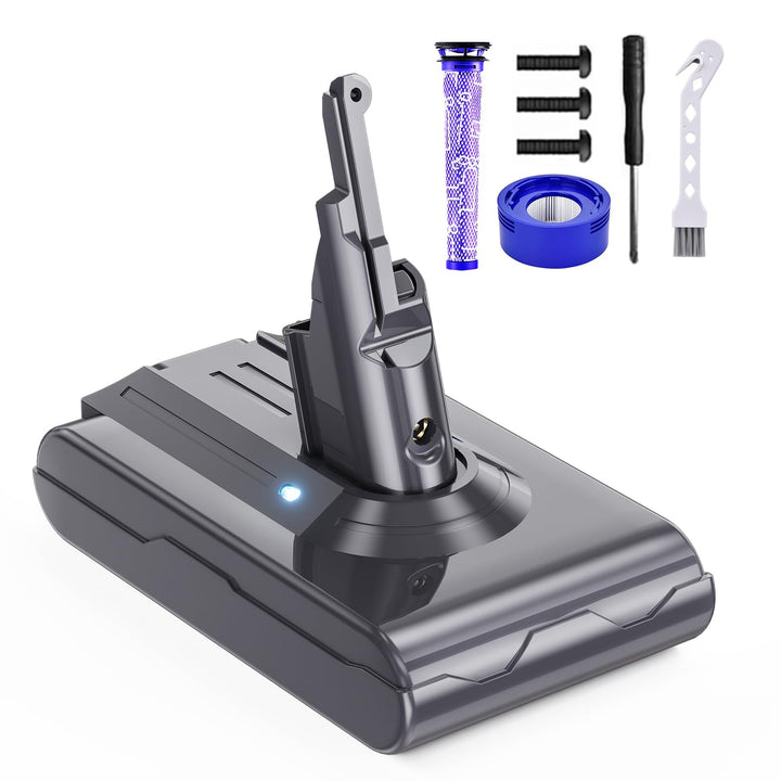 V8 Akku für Dyson, Ersatzakku für Dyson SV10 4600mAh Kompatibel mit V8 Absolute Animal Fluffy Motörh