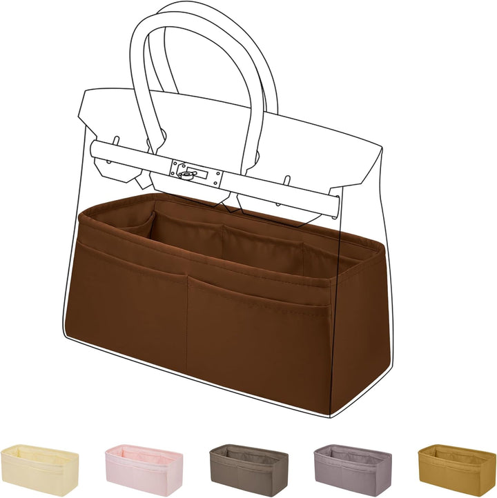 DGAZ Handtaschen Organizer Seide, Taschenorganizer Tasche in Tasche Organizer Innentaschen für Birki