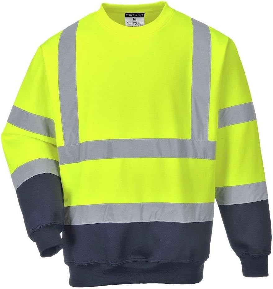 Portwest Herren Hemd B306 (1 Stück) L Orange / Marine, L Orange / Marine