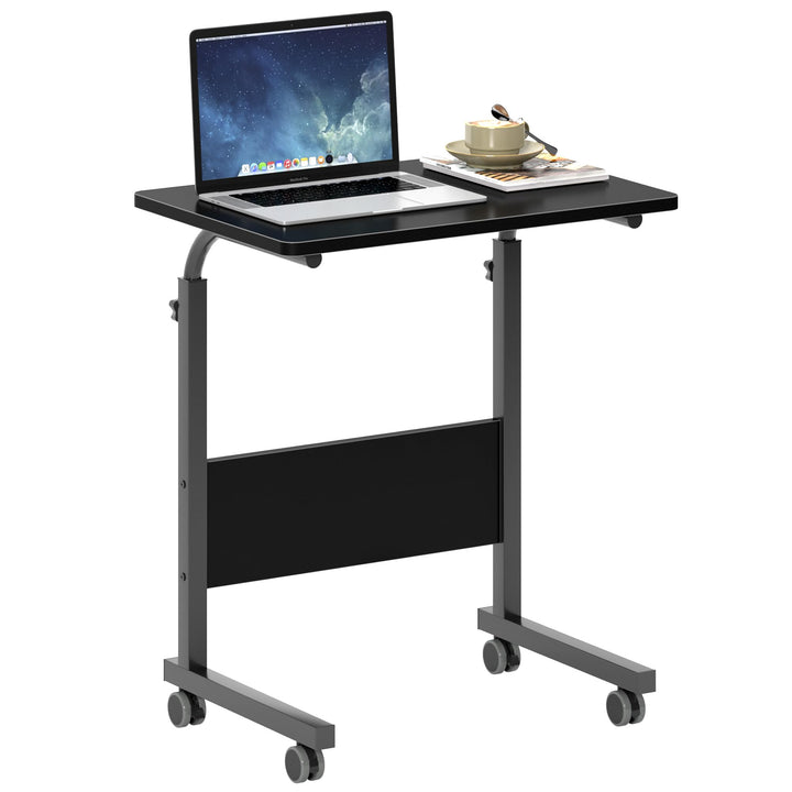 SogesHome Laptoptisch Beistelltisch PC Tisch Notebook Sofatisch Laptopständer mit Rollen,60x40CM,05