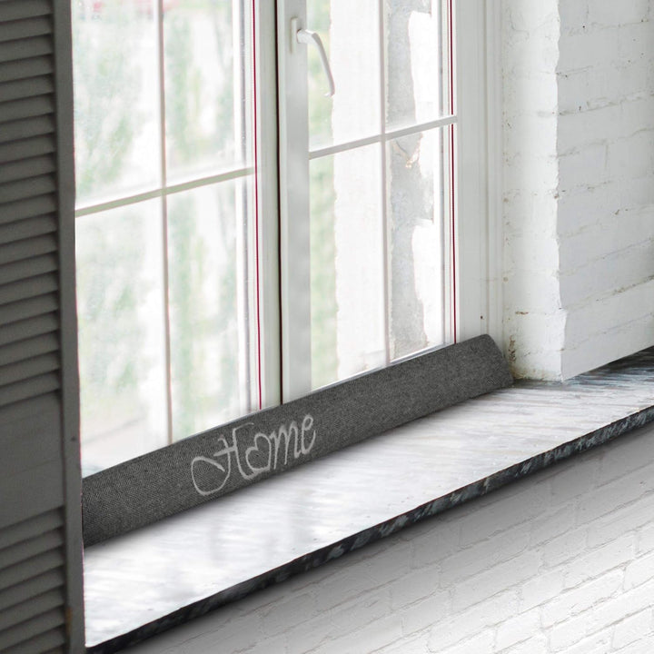 Beautissu 2er Set Zugluftstopper 90 cm lang Tuuli HO - Windstopper als Türvorleger, Haustür Rolle un