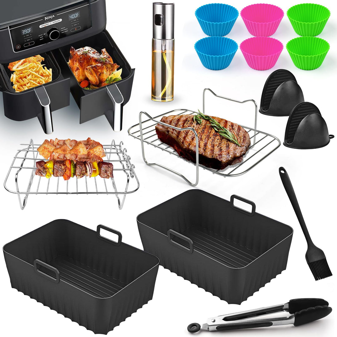 Ninja Heissluftfritteuse Zubehör - Airfryer Zubehör für Ninja Foodi Max Dual Zone AF400EU AF300EU 7.