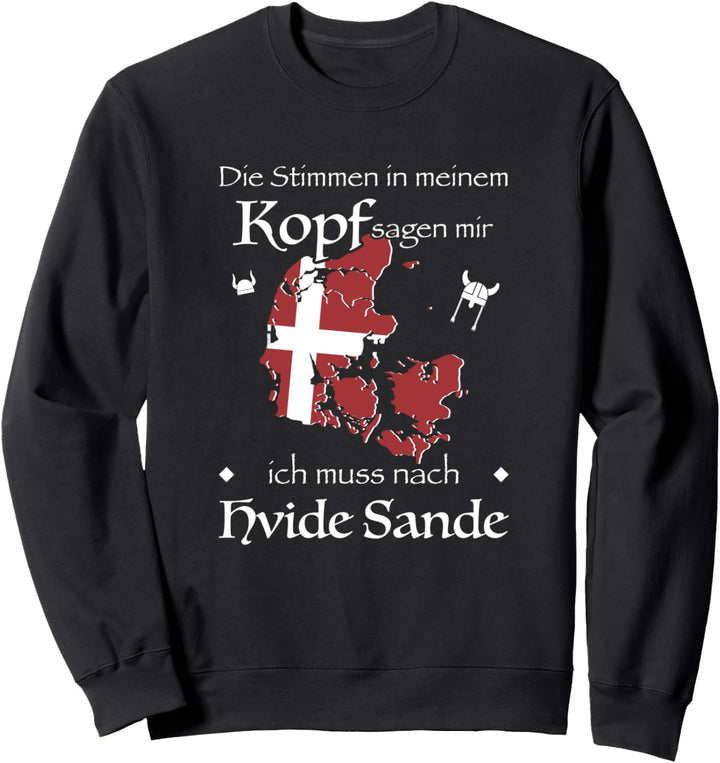 Hvide Sande Urlaub I Skandinavien Motiv für Dänemark Sweatshirt