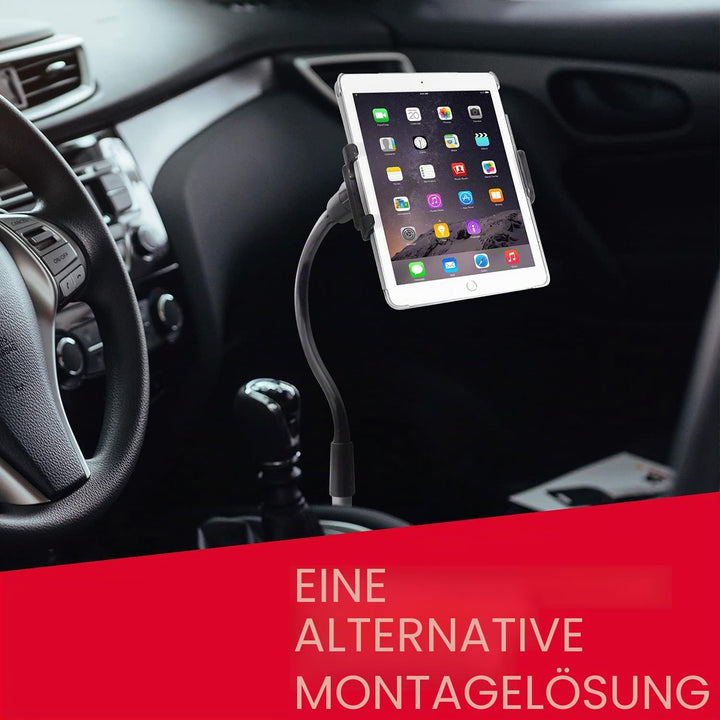 Macally CARFLOORMOUNT, anschraubbare Auto-Halterung für Auto-/LKW-Sitzschiene, verstellbar für Handy