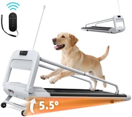 Klappbares Hundelaufband mit leistungsstarkem 2,5 PS Motor – Extra grosse rutschfeste Lauffläche (10