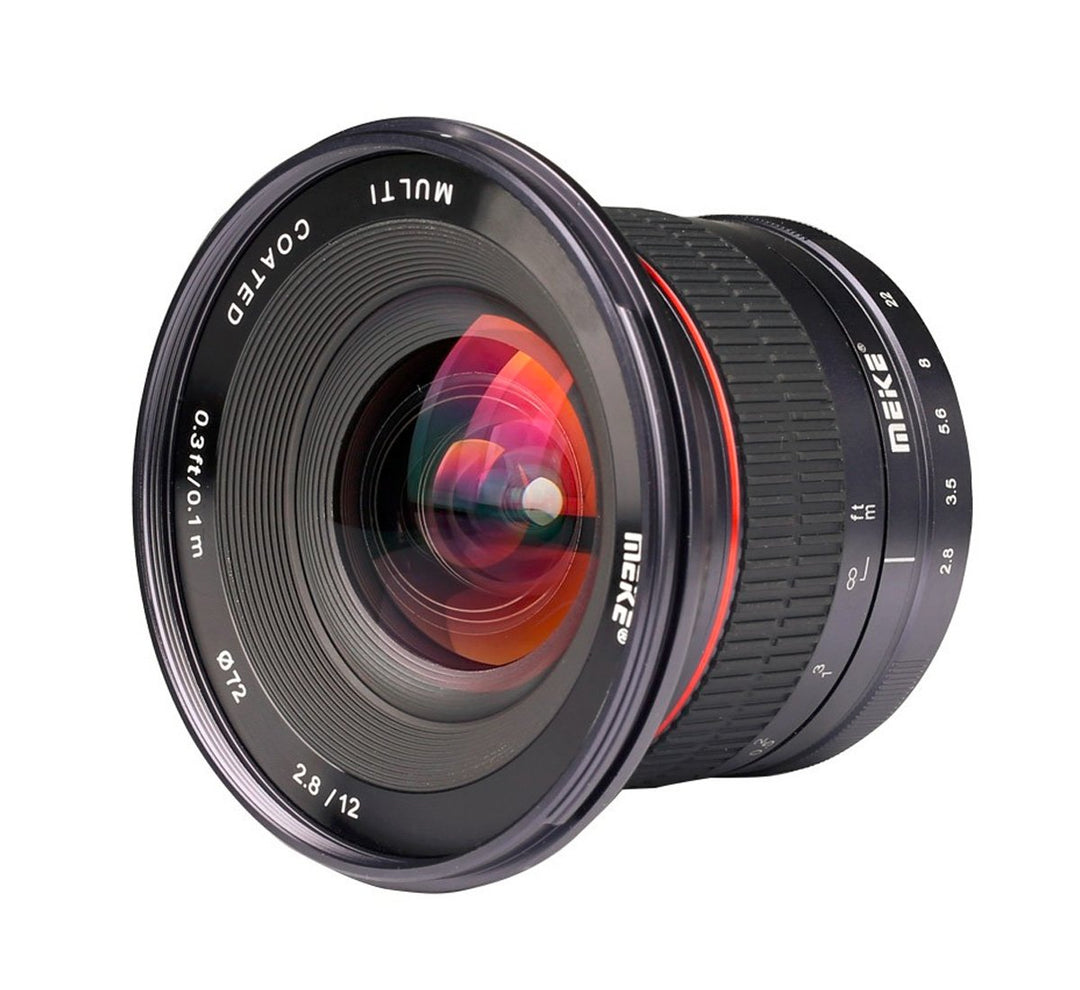 Ultra-Weitwinkelobjektiv MK-12mm-F/2.8 für Micro 4/3 (Olympus und Panasonic Lumix) Ultra-Weitwinkelo