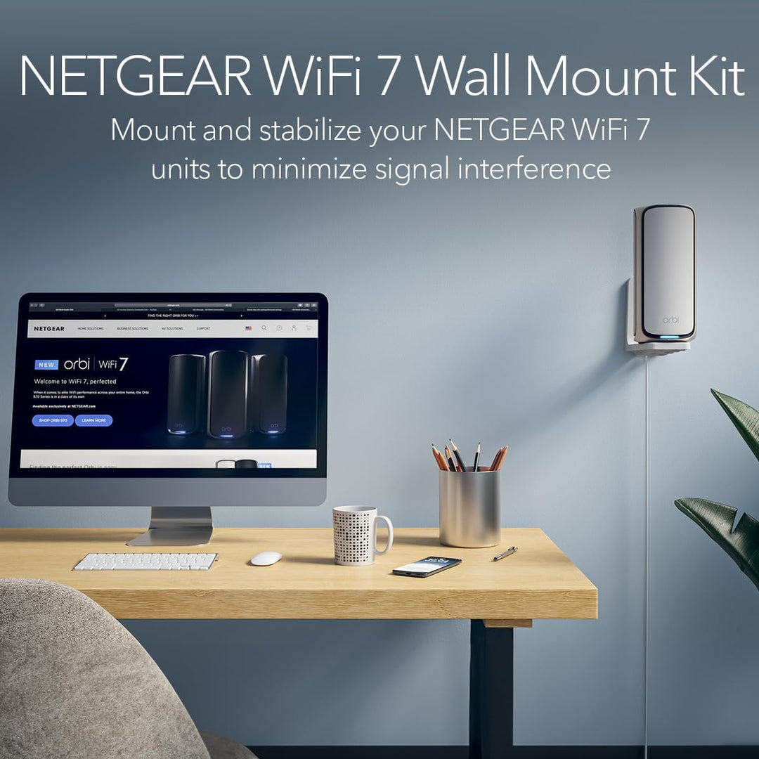 NETGEAR Mesh-Ständer RBE7 RBE9 WiFi 7 Wallmount Weiss, WiFi 7 Wallmount Weiss