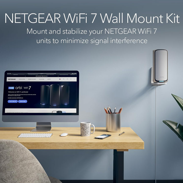 NETGEAR Mesh-Ständer RBE7 RBE9 WiFi 7 Wallmount Weiss, WiFi 7 Wallmount Weiss