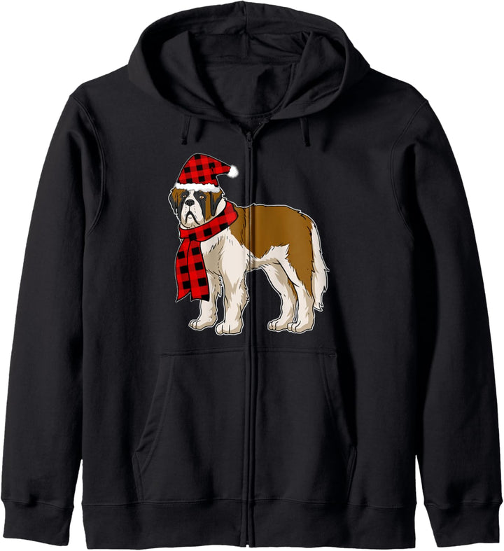 Lustiges Bernhardiner Weihnachten Hundehalter Hunde Kapuzenjacke