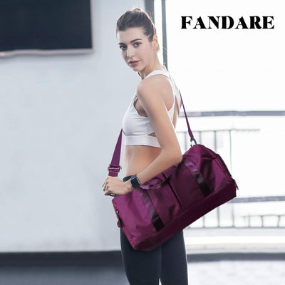 FANDARE 3 in 1 Reisetaschen Handgepäck Ultraleicht Sporttasche Schultertasche Übernachtung Sporttasc