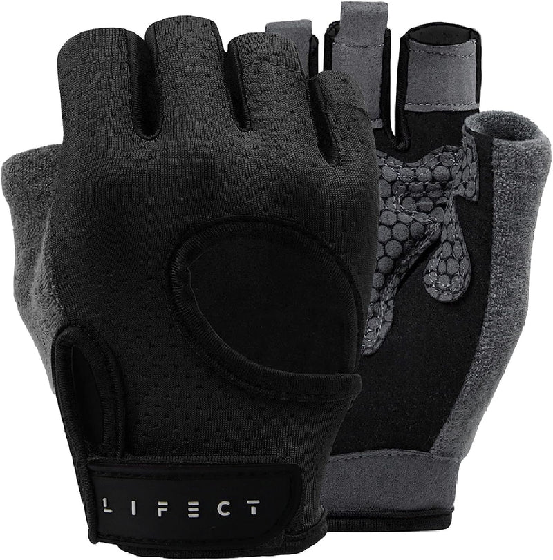 LIFECT Fitness Handschuhe Trainingshandschuhe für Herren Damen,Krafttraining Handschuhe Gym Gloves M