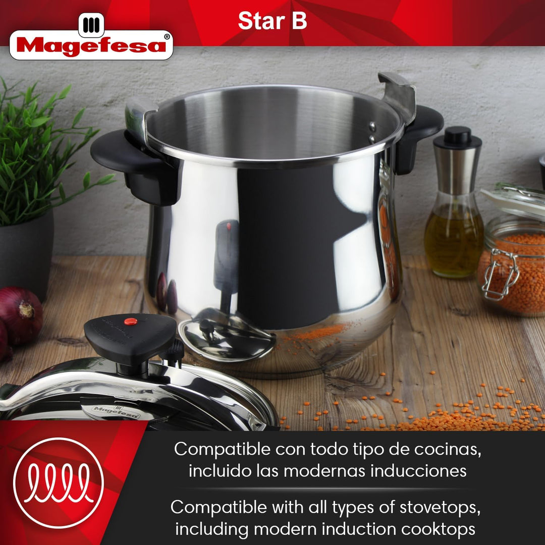 OLLA PRESION STAR BOMBEADA 6L MAGEFESA