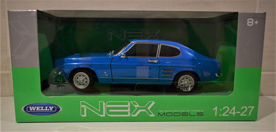 goki 12276 Ford Capri (1969), en Metal, 1:24, L= 17,5 cm Züge für Spielzeug und Zubehör, Mehrfarbig