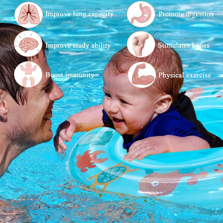 Schwimmring Baby, Verstellbare Aufblasbare Schwimmsitz für Baby, Schwimmen Ring für Kinder, Schwimmh