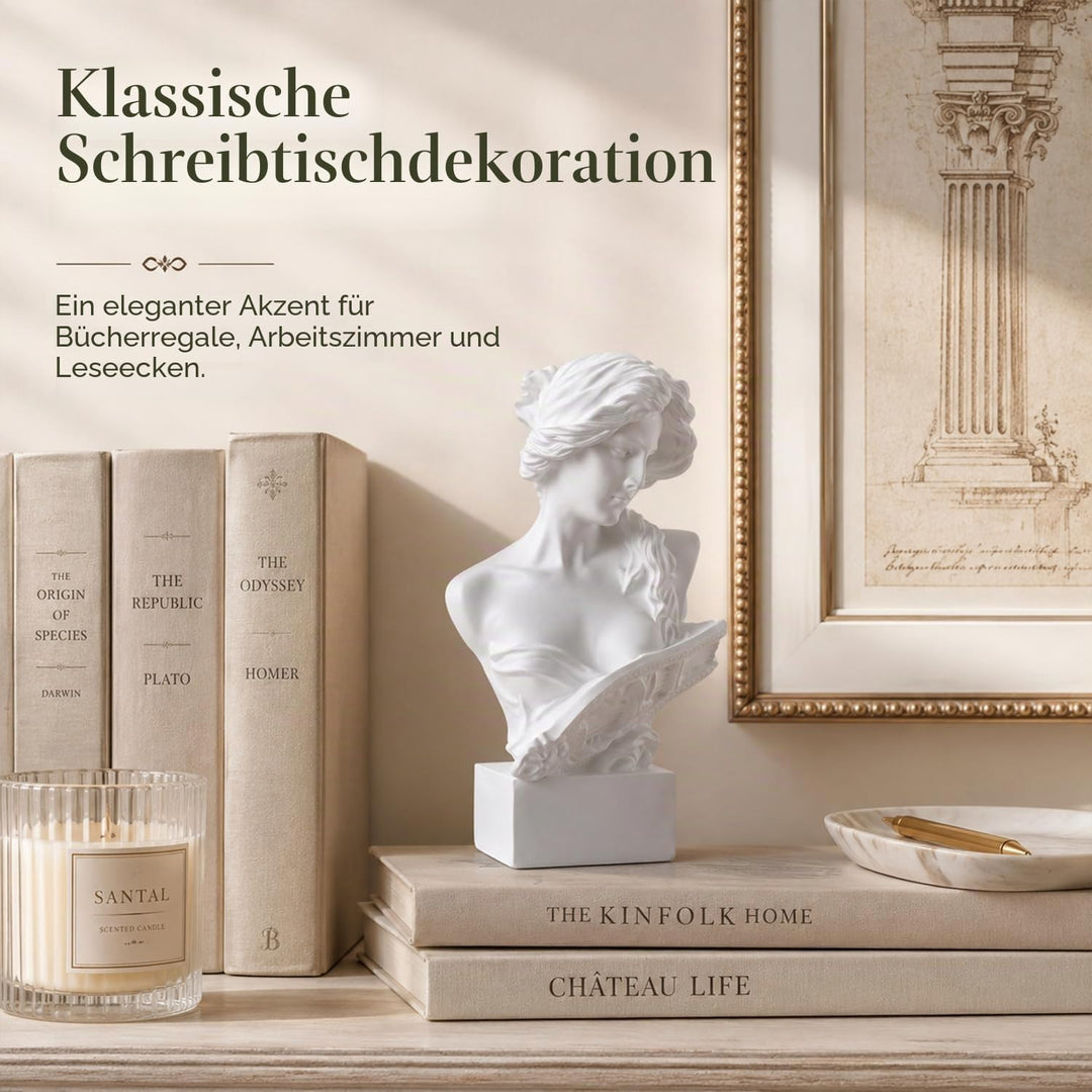 LCCCK 15.2 cm H Weiss Aphrodite Statue Skulptur, Harz Griechische Mythologie Büste Statue, für Koket