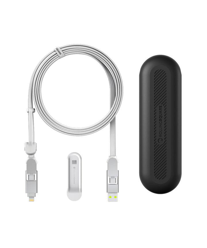 Rolling Square inCharge XL 200 cm - USB-C-Kabel, Universal-Smartphone-Kabel, Geschenk für Männer, 6-