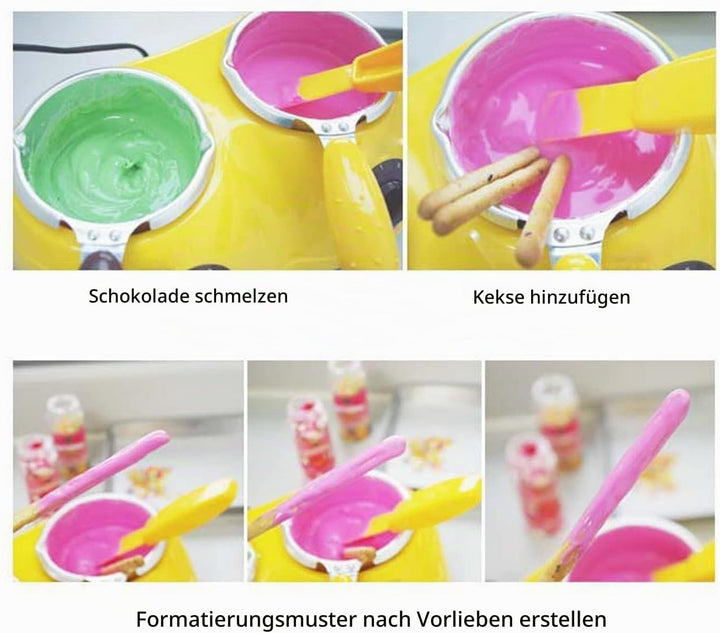 Tyenaza Schokoladenschmelzmaschine, Schokoladenschmelztopf, Elektrische Schokoladenfondue-Schmelzmas