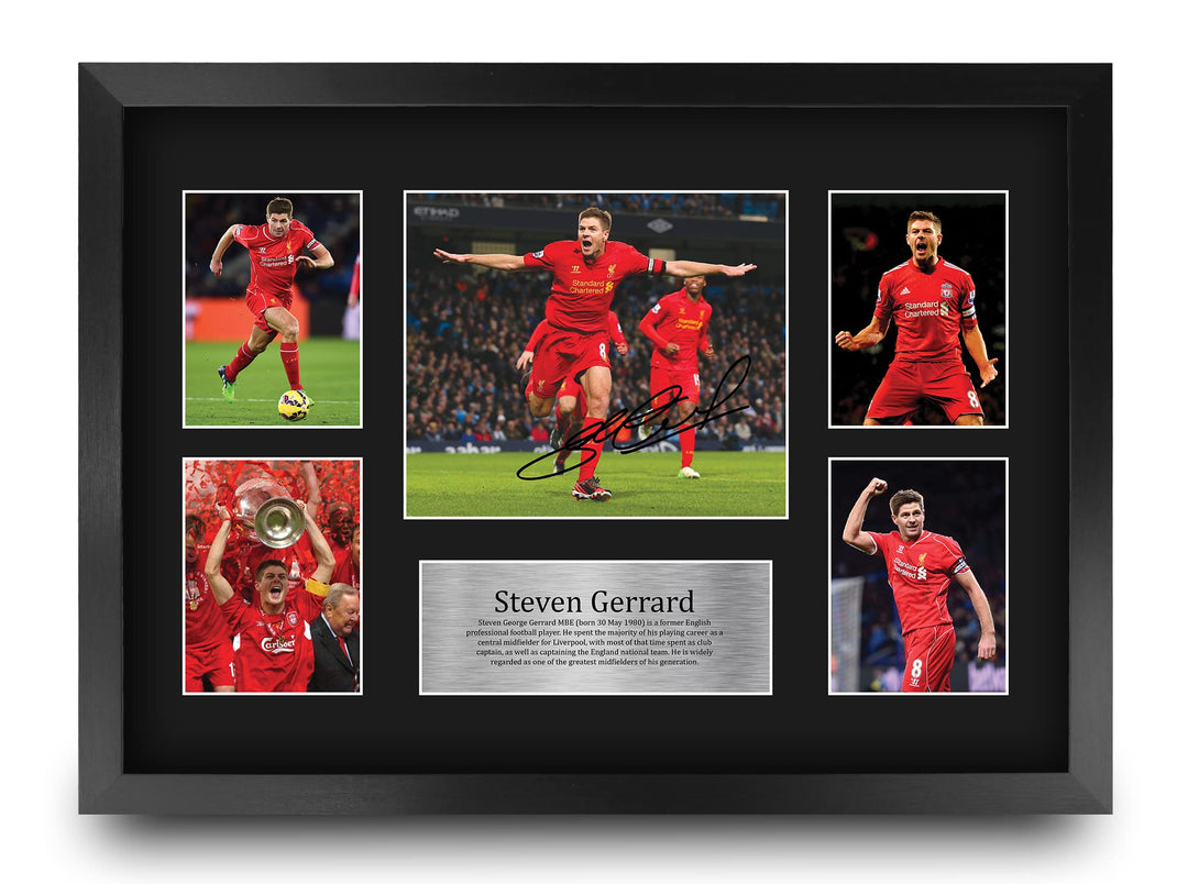 HWC Trading A3 FR Steven Gerrard Geschenk Signed Large-A3 gedruckt Autogramm Liverpool Geschenke dru
