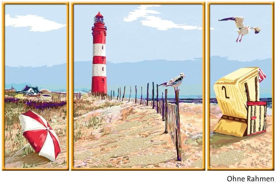 Ravensburger Malen nach Zahlen 28968 - Malerische Dünen - Für Erwachsene und Kinder ab 14 Jahren Alt