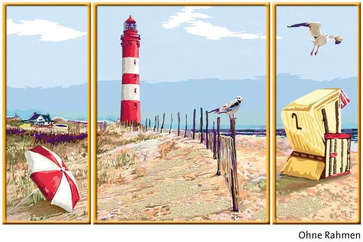 Ravensburger Malen nach Zahlen 28968 - Malerische Dünen - Für Erwachsene und Kinder ab 14 Jahren Alt