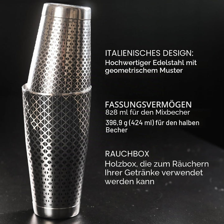 Kidia Boston Professional Shaker für Barkeeper Cocktail Shaker Bartender Kit Barkeeper Set aus Edels
