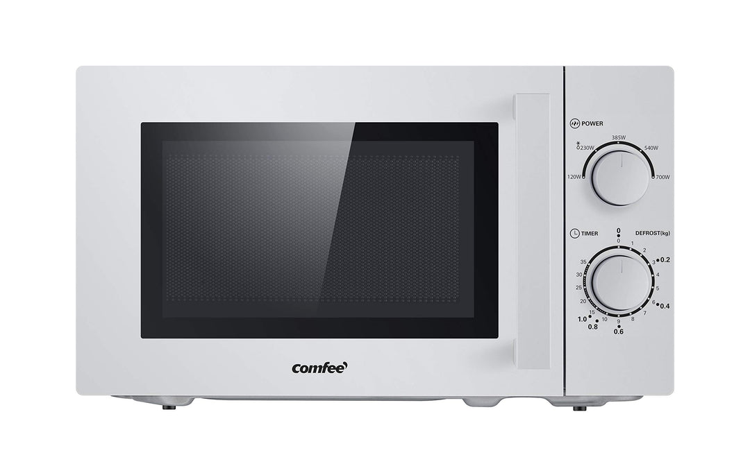 Comfee CMSN 20 si Mikrowelle / Solo-Mikrowelle mit 5 Leistungsstufen/ Innenbeleuchtung/ easy Defrost
