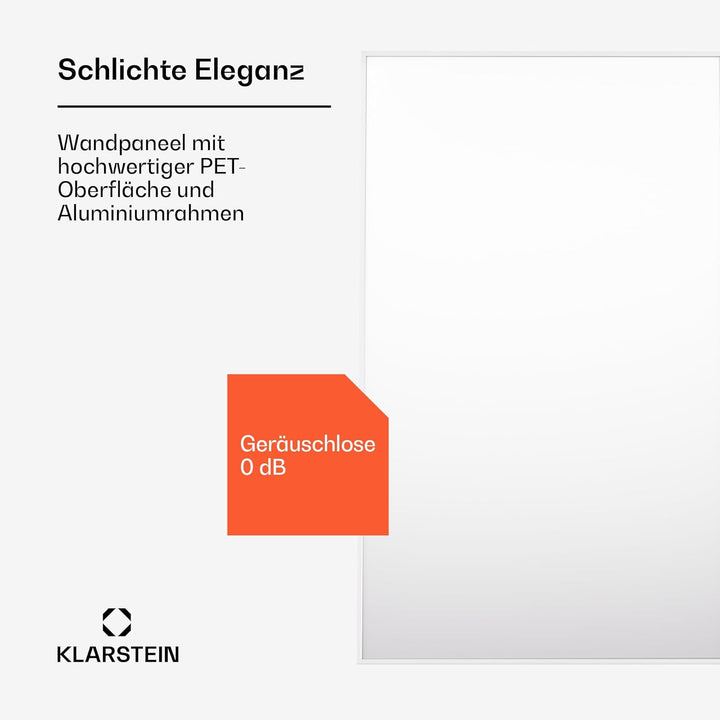 Klarstein Wonderwall Infrarotheizung, 600 W Elektrische Heizung für Räume & Badezimmer, Bild-Infraro