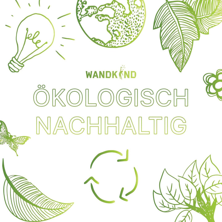 WANDKIND Löwe auf dem Mond V302 | handgezeichnet | AUFKLEBER Kindergarten | Wandsticker Kinderzimmer