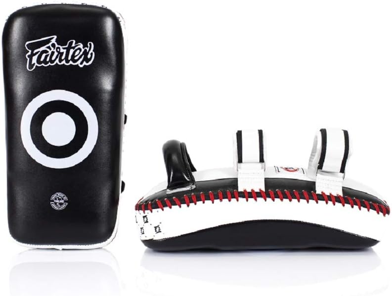 Fairtex Gebogene MMA Muay Thai Pads (Paar) Schwarz Extra Thick, Schwarz Extra Thick