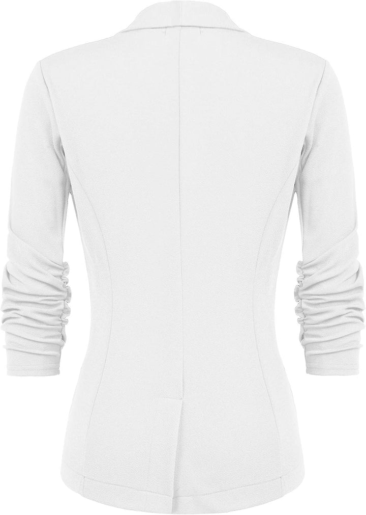 UNibelle Blazer Damen Elegant Sportlich Longblazer 3/4 Arm Business Büro Jacke Blazer Slim Fit S-3XL