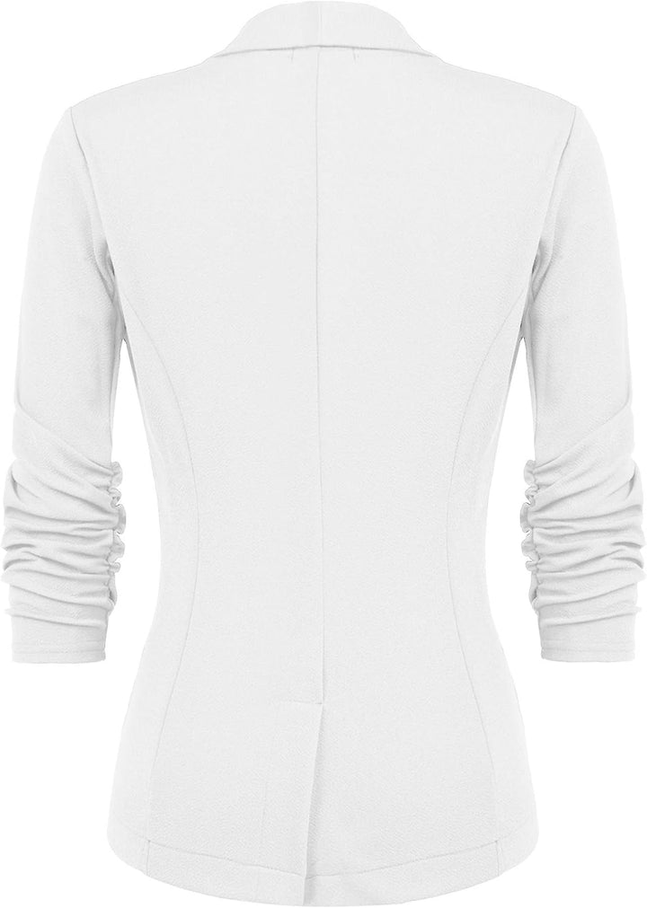 UNibelle Blazer Damen Sportlich Elegant Longblazer 3/4 Arm Sommer Leicht Business Büro Blazer Jacke