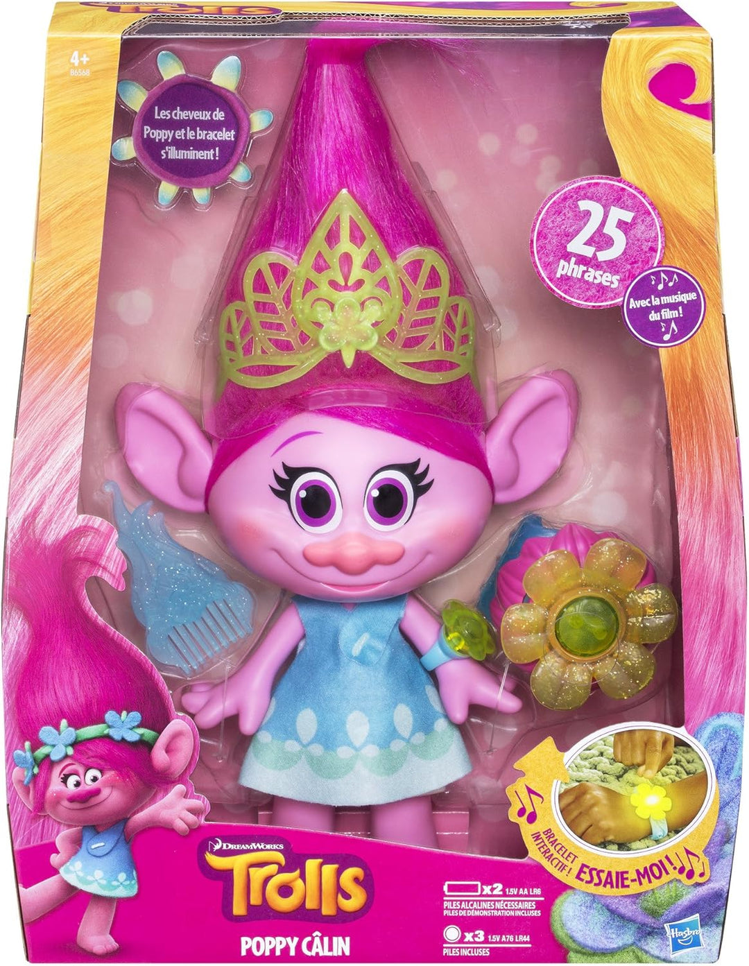 Hasbro Troll Poppy, tanzt, 35 cm