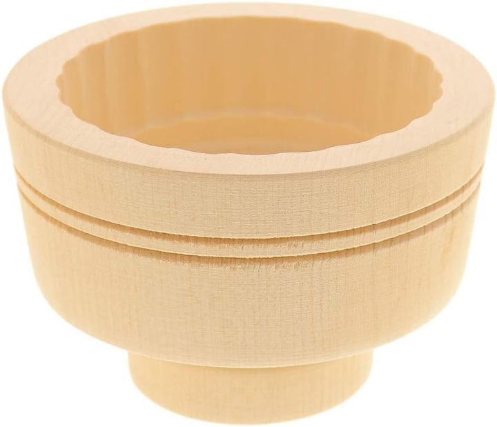 2X HOFMEISTER® Butterform, für 250 g Butter, 11 cm, Klee, handgeschnitzt in Deutschland, Butter-Form